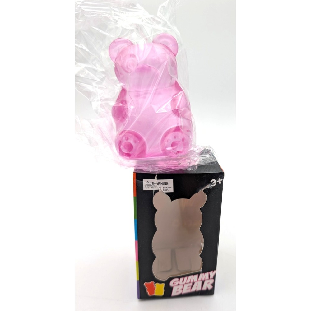 Purple Gummy Bear Tactile firm Squeeze sensory Toy Squishy